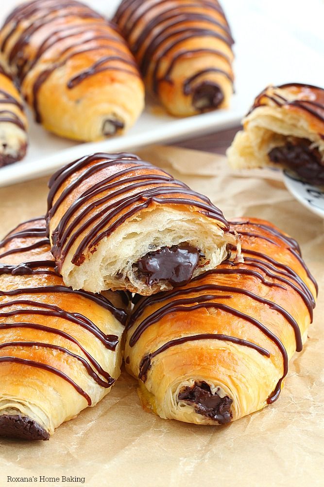 Pain au chocolat (chocolate croissants) made from scratch