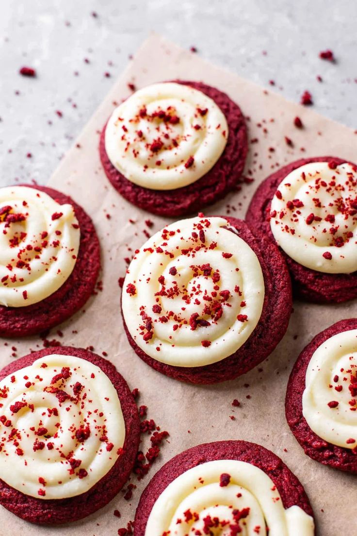 Red Velvet Cupcake Cookies - Eats Delightful